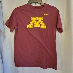 U Of Minnesota‎ Golden Gophers Nike Nike Tee Short Sleeve Shirt youth Maroon Xl